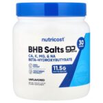 Nutricost, BHB Salts, goBHB®, Unflavored, 15.8 oz (442 g)