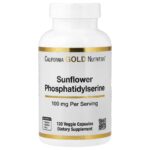 California Gold Nutrition, Sunflower Phosphatidylserine, 100 mg, 120 Veggie Capsules