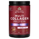 Ancient Nutrition, Multi Collagen Protein, Brain Boost, Vanilla, 1 lb (454.5 g)