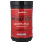 MuscleMeds, Nitrotest™, Androgenic Pre-Workout Amplifier, Blue Raspberry, 16.72 oz (474 g)