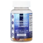 Vitamatic, Probiotic + Prebiotic Gummies, Sugar Free, Natural Orange & Strawberry, 60 Gummies