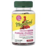 MegaFood, Women's Probiotic + Prebiotic With Vitamin C & Cranberry Gummies, Mixed Berry, 60 Gummies
