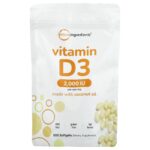 Micro Ingredients, Vitamin D3, 2,000 IU, 500 Softgels