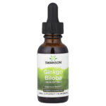 Swanson Vitamins, Ginkgo Biloba Liquid Extract, Alcohol & Sugar Free, 1 fl oz (29.6 ml)