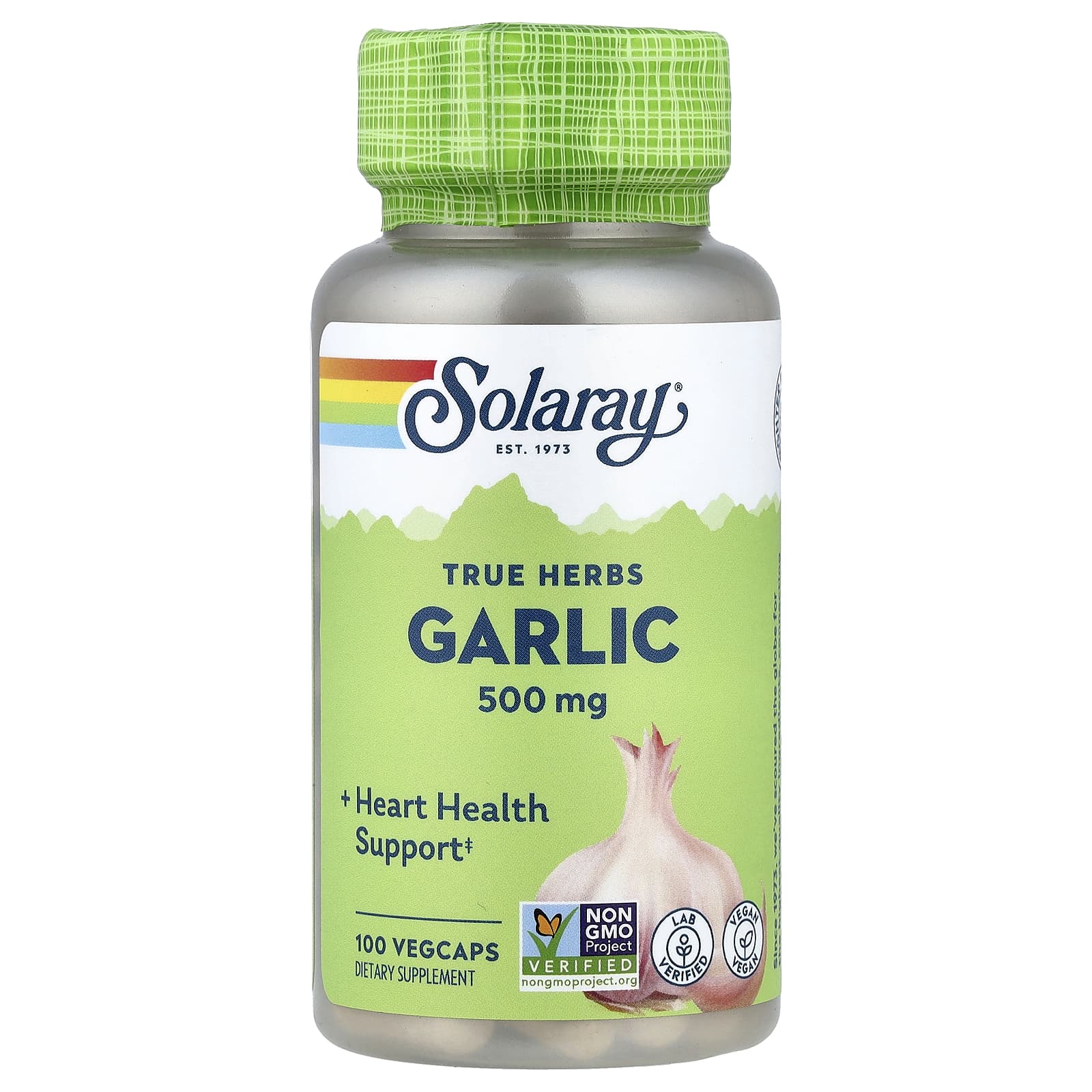 357e3dba27c7713e Solaray, True Herbs, Garlic, 500 mg, 100 VegCaps - Image 1
