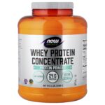 NOW Foods, Sports, Whey Protein Concentrate Protein Powder, Unflavored, 5 lbs (2268 g)