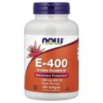 NOW Foods, E-400, 268 mg (400 IU), 250 Softgels