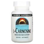 Source Naturals, L-Carnosine, 500 mg, 60 Tablets