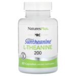 NaturesPlus, Pro, Suntheanine L-Theanine 200, 60 Capsules (100 mg per Capsule)
