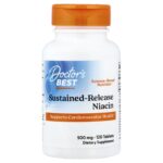Doctor's Best, Sustained-Release Niacin, 500 mg, 120 Tablets