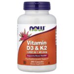 NOW Foods, Vitamin D3 & K2, 240 Capsules