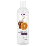 NOW Foods, Solutions, Vitamin C & Manuka Honey Gel Cleanser, 8 fl oz (237 ml)