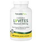 NaturesPlus, Chewable Lovites, Vitamin C, Natural Fruit, 90 Tablets