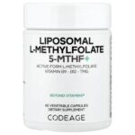 Codeage, Liposomal L-Methylfolate 5-MTHF+, 60 Vegetable Capsules