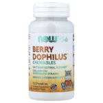 NOW Foods, Kids, Berry Dophilus™, 60 Chewables