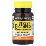 Mason Natural, Stress B-Complex with Antioxidants + Zinc, 60 Tablets