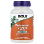 NOW Foods, Potassium Citrate, 99 mg, 180 Veg Capsules