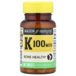 Mason Natural, Vitamin K, 100 mcg, 100 Tablets