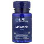 Life Extension, Melatonin, 1 mg, 60 Capsules