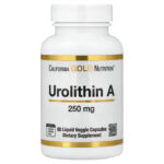 California Gold Nutrition, Urolithin A, 250 mg, 60 Liquid Veggie Capsules
