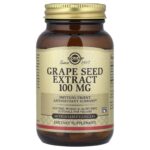Solgar, Grape Seed Extract, 100 mg, 60 Vegetable Capsules