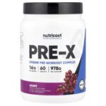 Nutricost, Performance, PRE-X, Xtreme Pre-Workout Complex, Grape, 2.2 lb (978 g)