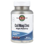 KAL, Cal/Mag/Zinc, High Potency , 100 Tablets