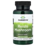 Swanson Vitamins, Reishi Mushroom, 60 Vegan Capsules (0.6 g per Capsule)
