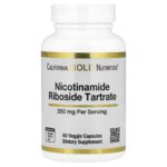 California Gold Nutrition, Nicotinamide Riboside Tartrate (NRT), 250 mg, 60 Veggie Capsules