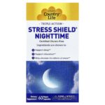 Country Life, Stress Shield® Nighttime, Triple Action, 60 Vegan Capsules