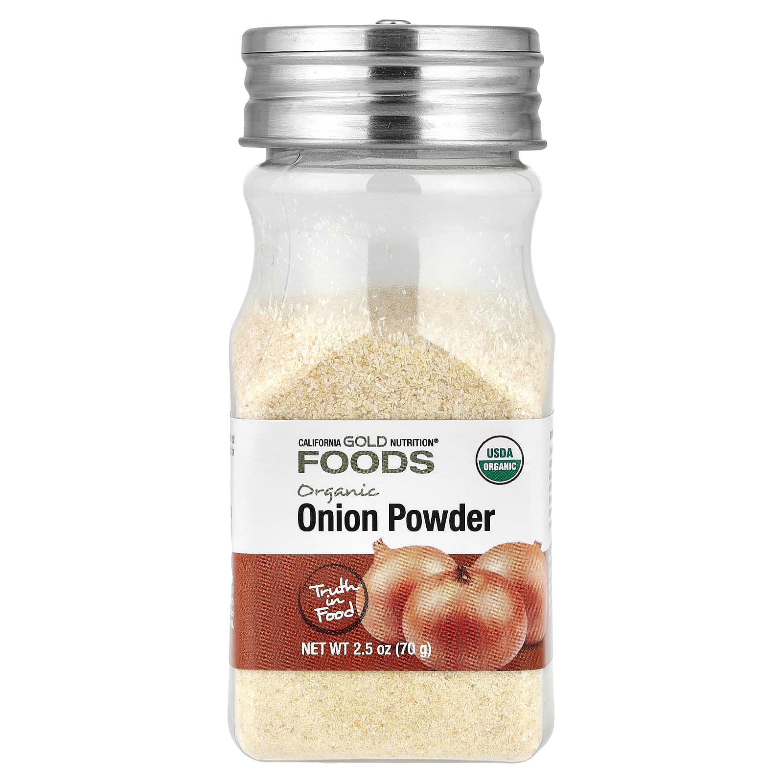 4eddc6036811eff3 California Gold Nutrition, Foods, Organic Onion Powder, 2.5 oz (70 g) - Image 1