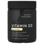 Sports Research, Vitamin D3, High Potency, 25 mcg (1,000 IU), 360 Softgels