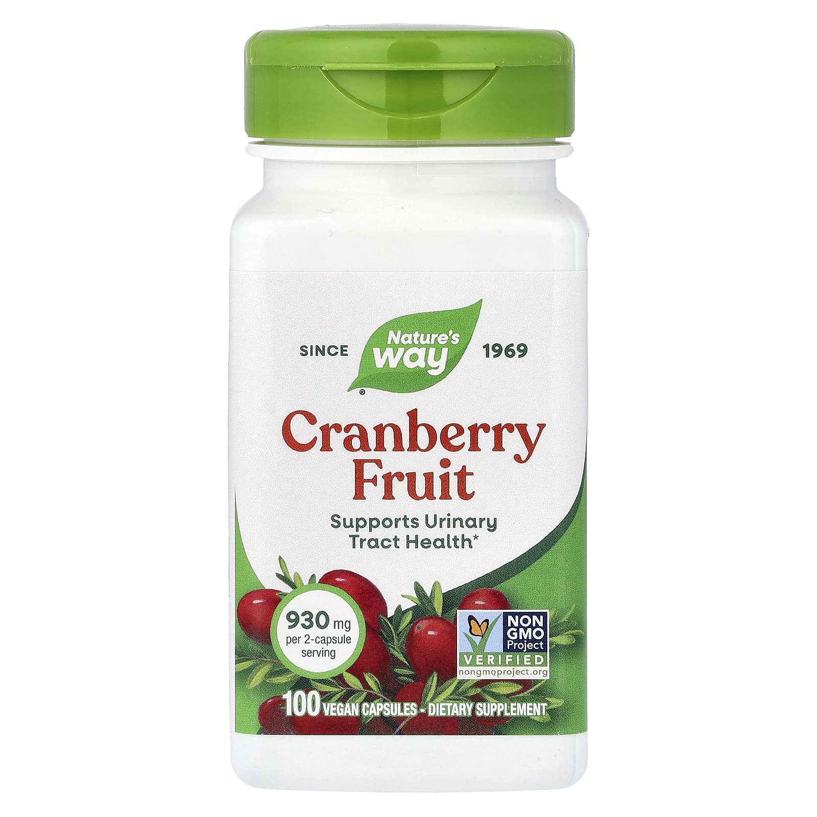 519668e1a5a0d109 Nature's Way, Cranberry Fruit, 100 Vegan Capsules (465 mg per Capsule) - Image 1