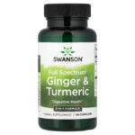 Swanson Vitamins, Full Spectrum® Ginger & Turmeric, 60 Capsules