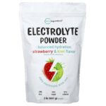Micro Ingredients, Electrolyte Powder, Strawberry & Kiwi, 2 lb (907g)