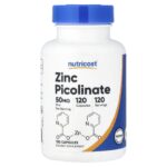 Nutricost, Zinc Picolinate, 50 mg, 120 Capsules