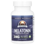 Source Naturals, Sleep Science®, Melatonin, Timed Release, 3 mg, 240 Tablets
