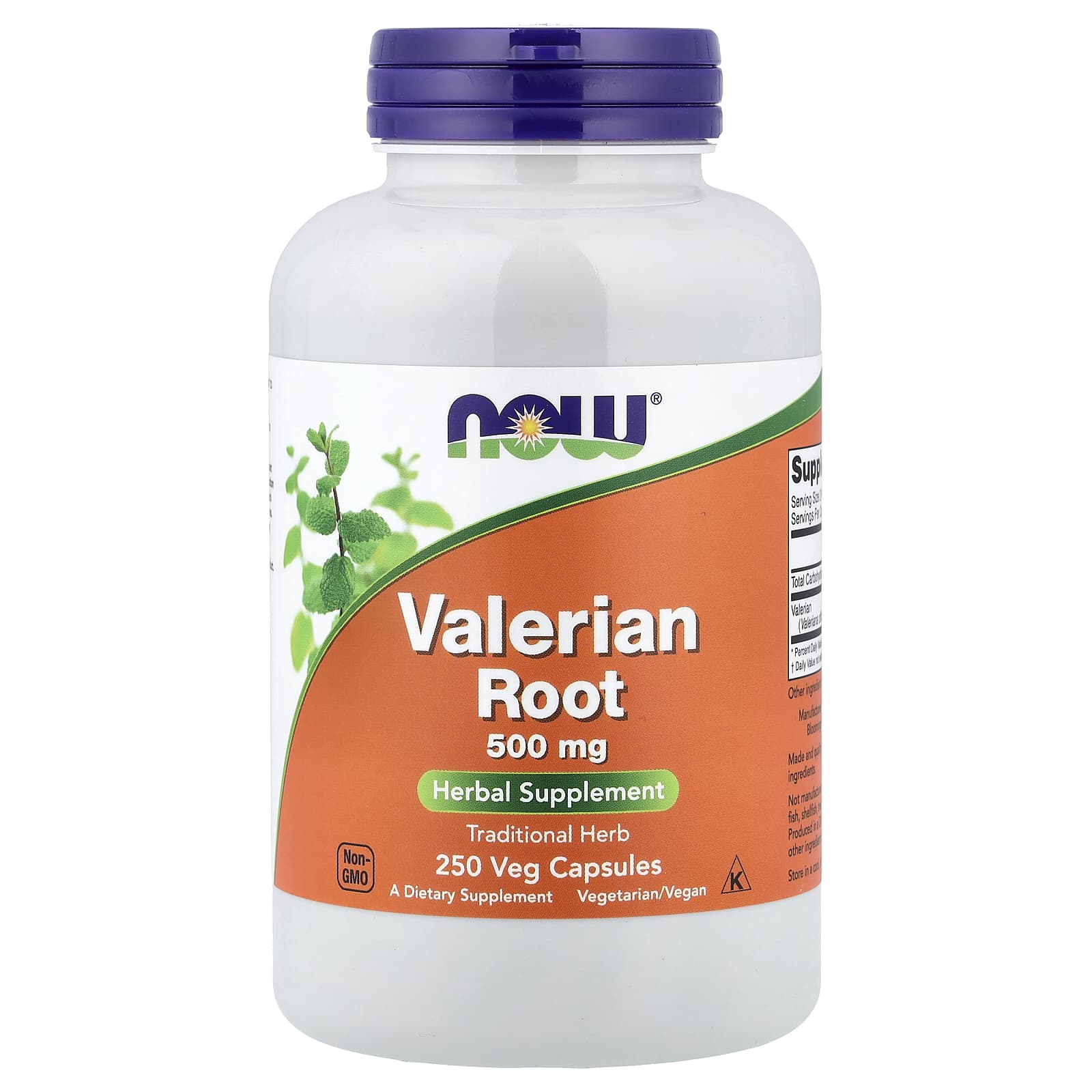 5c24eb247194da37 NOW Foods, Valerian Root, 500 mg, 250 Veg Capsules - Image 1