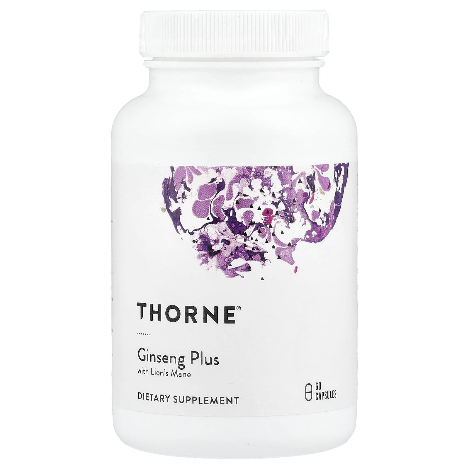 5c52ac9a197addde Thorne, Ginseng Plus with Lion's Mane, 60 Capsules - Image 1