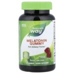 Nature's Way, Melatonin Gummy, Strawberry, 120 Gummies (2.5 mg per Gummy)