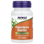 NOW Foods, Odorless Garlic, Concentrated Extract, 100 Softgels (25 mg per Softgel)