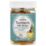 Swanson Vitamins, Turmeric With Ginger Gummies, Tropical Lemon, 60 Gummies