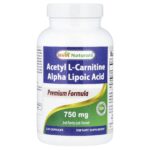 Best Naturals, Acetyl L-Carnitine Alpha Lipoic Acid, 120 Capsules
