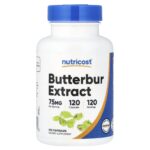 Nutricost, Butterbur Extract, 75 mg, 120 Capsules