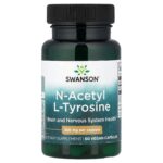 Swanson Vitamins, N-Acetyl L-Tyrosine, 350 mg, 60 Vegan Capsules