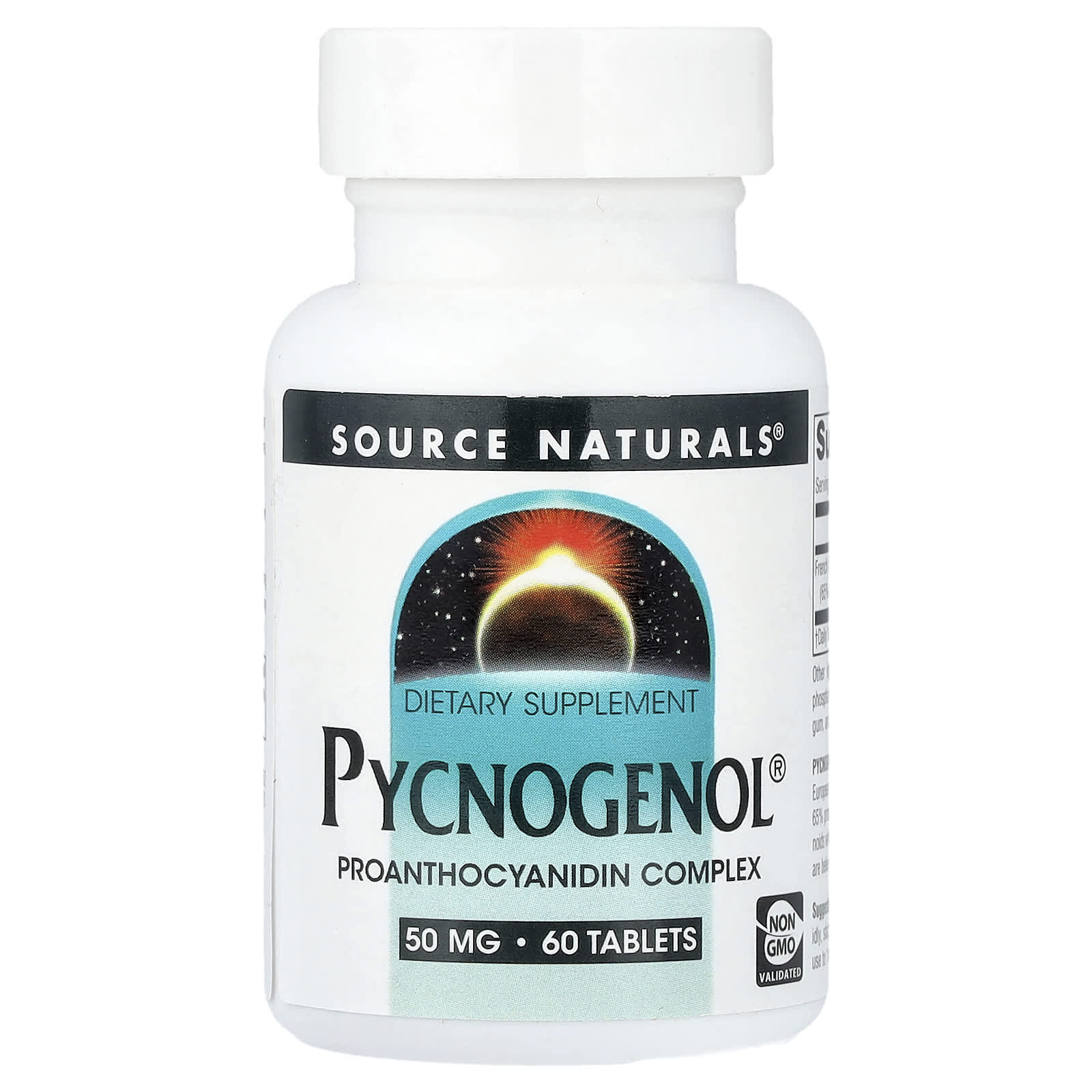 5fbefc37699cbc3d Source Naturals, Pycnogenol® , 50 mg, 60 Tablets - Image 1
