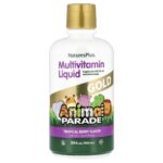NaturesPlus, Animal Parade® Gold, Multivitamin Liquid, Tropical Berry, 30 fl oz (900 ml)