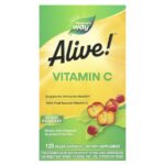 Nature's Way, Alive!®, Vitamin C, 120 Vegan Capsules (125 mg per Capsule)