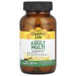 Country Life, Chewable Adult Multi, Pineapple-Orange, 60 Wafers