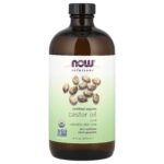 NOW Foods, Solutions, Certified Organic Castor Oil, 16 fl oz (473 ml)